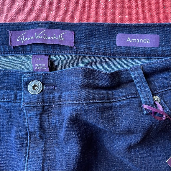 Gloria Vanderbilt Amanda Denim 5 Pocket Stretch Jeans 24W Average 30” Inseam NWT - Picture 7 of 15